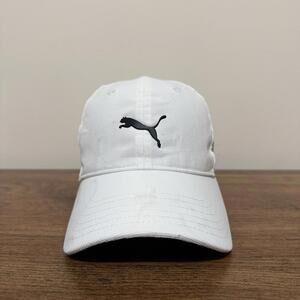 Puma Golf DryCell White Baseball Hat Cap Adjustable Rogers Logo Embroidered Men